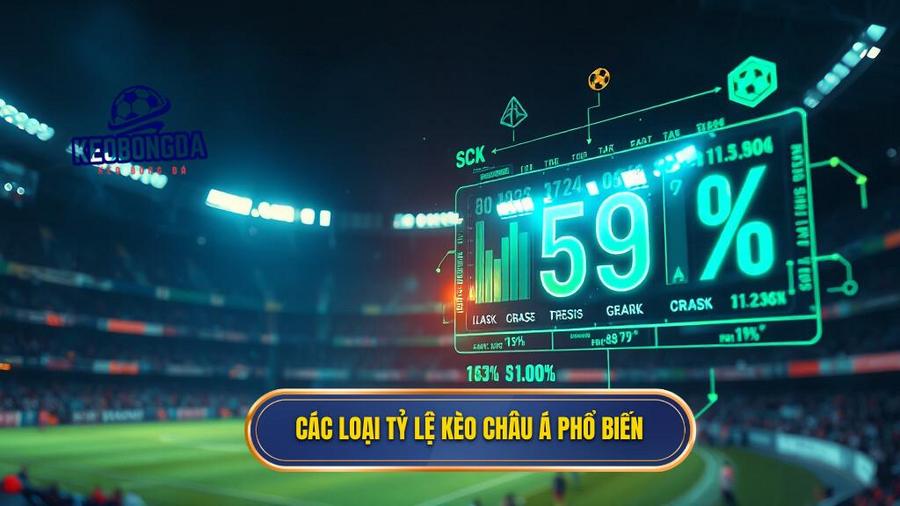 Các loại tỷ lệ kèo Châu Á phổ biến